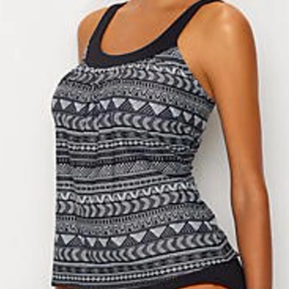 Coco Reef Pacific Stone Black & Gray Tankini 32C